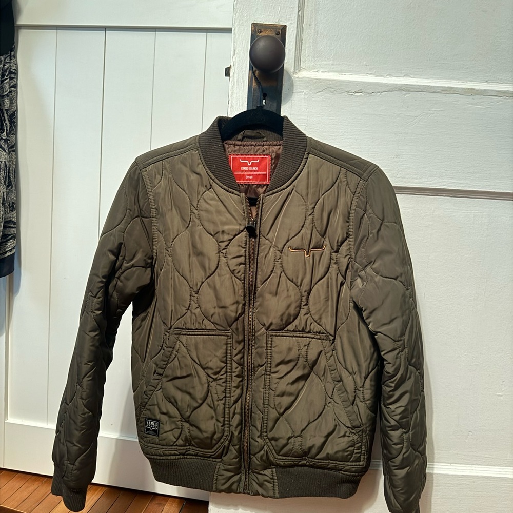 Kimes Ranch Olive Green Bomber Jacket